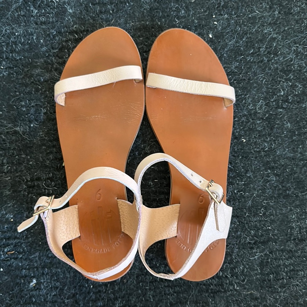 Soft leather sandals